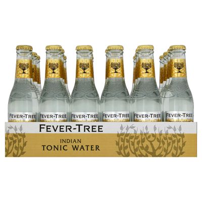 FEVER-TREE Premium Indian Tonic Water - Perfect for a GandT Aromatic Mixer Award Winning Clean Refreshing Taste and Aroma Made with Quinine and Oils from Mexican Bitter Oranges - 24 x 20cl Bottles