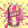 BARR 24 Pack American Cream Soda, Zero No Sugar Sparkling Soft Drink with a Creamy Taste of American Cream Soda Fizzy Pop, 24 x 330ml Cans view 4