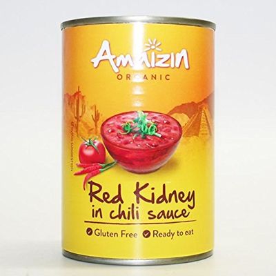 Amaizin Organic Red Kidney Beans in Chilli Sauce 400g