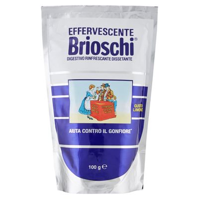 Brioschi Effervescent Digestive Lemon Flavour, 100g