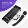 Yarosi Cordless Curved Therapeutic Device - 8 Powerful Speeds and 20 Patterns - for Muscle Aches and Sports Recovery - Rechargeable - Wireless and Travel Friendly - Black view 4