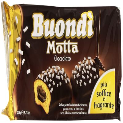 Buond Cioccolato Prodotto Dolciario da Forno a Lievitazione Naturale with Cream, Pacco da 6 x 46 g, Total 276 g