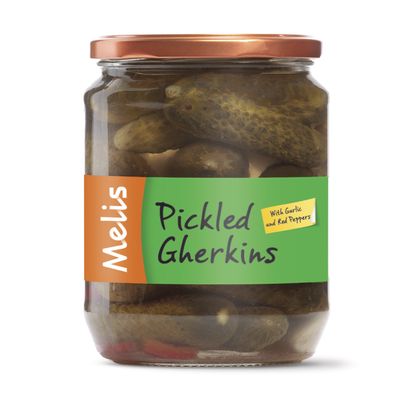 Melis Gherkins Pickles 720 ml (Pack of 3)