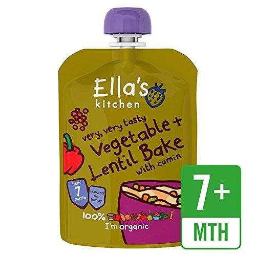 Ella's Kitchen Organic Vegetable Bake with Lentils Stage 2 130g - Pack of 2
