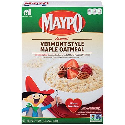 YPO Instant Maple Oatmeal Cereal Vermont Style 19 OZ (Pack of 2)