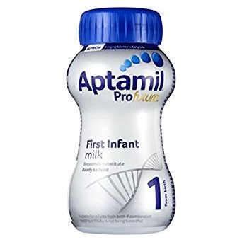 Aptamil Profutura 1 First Infant Baby Milk Ready to Use Liquid Formula, from Birth, 200 ml, Pack of 12