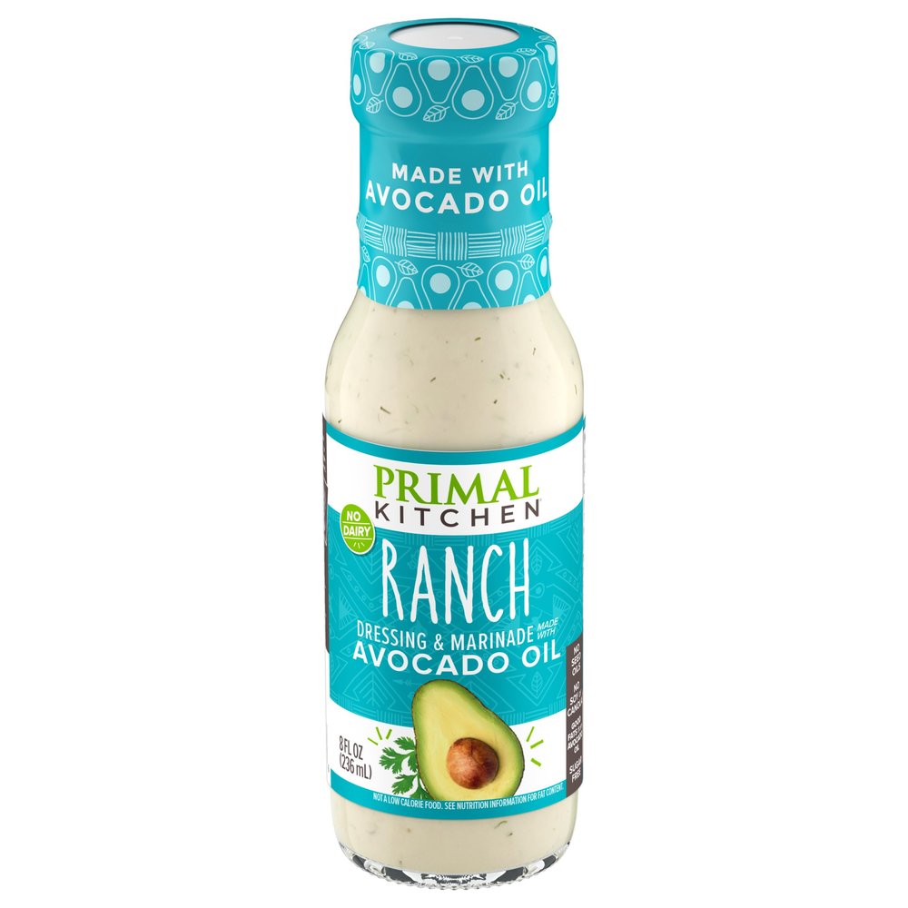Primal Kitchen - Ranch, Avocado Oil-Based Dressing and Marinade, Whole30 and Paleo Approved (8 oz)