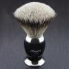 100% Badger Hair Shaving Brush with Black & Metal Colour Base.Long Life-Span & Low Maintenance Natural Pure Badger Brush view 2