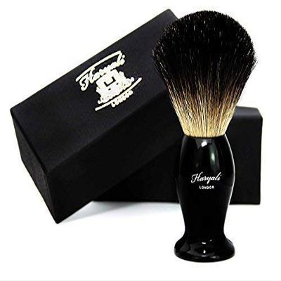 100% Pure Black Badger Hair Shaving Brush for Men's for All Skin Types and Smooth