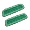 24" Inch Green Fringe Microfiber Dust Mop Pads for Professional Commercial Microfiber Mops view 1
