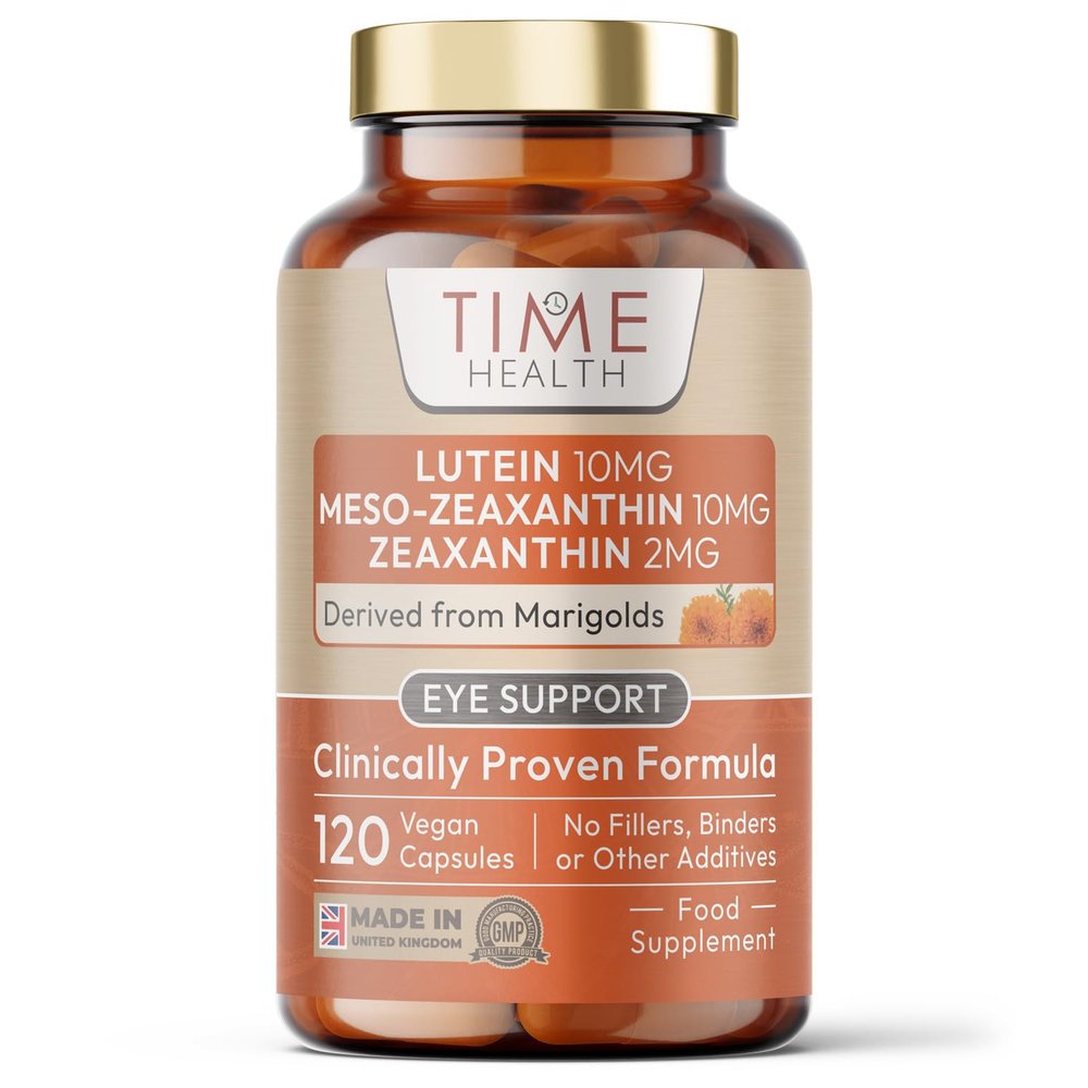 Lutein 10mg - Meso-zeaxanthin 10mg - Zeaxanthin 2mg  Micro-encapsulated Formula  100% Pure Natural Highly Bioavailable  UK Manufactured - 120 Capsules