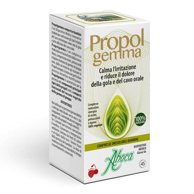 ABOCA - PROPOLGEMMA - TABLETS BUCCAL TABLETS CHILDREN protecting the mucous membrane, calms l'irritation and reduces the pain della gola and of the cable oral