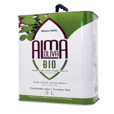 ALMAOLIVA Organic Extra Virgin Olive Oil. Sale Unit can of 3 litres