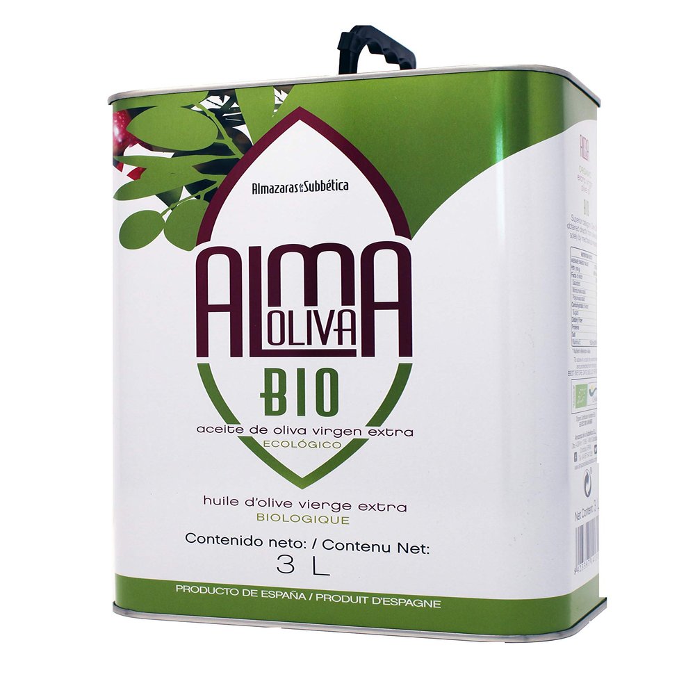 ALMAOLIVA Organic Extra Virgin Olive Oil. Sale Unit can of 3 litres