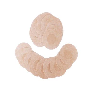 10 Pairs Round Disposable Non Woven Fabric Adhesive No Show Nipple Cover Patches Breast Petals Chest Pad
