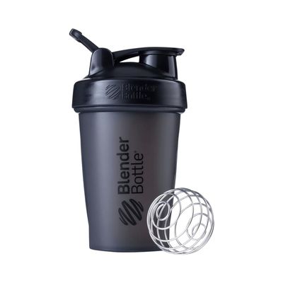 BlenderBottle Classic Loop Shaker cup / Diet Shaker / Protein Shaker with Blenderball 590ml capacity, scales - Fashion Black, 20oz / 590ml