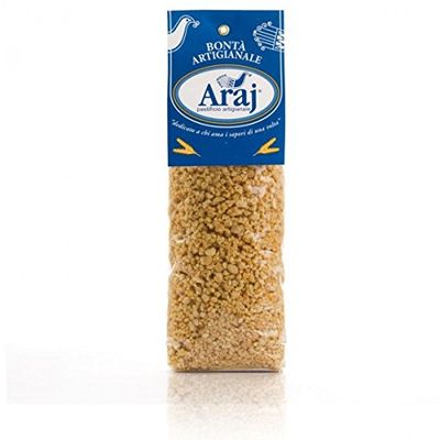20 pz x 500 gr - Fregula sarda, durum Wheat Semolina. Traditional Pasta Made in Isili, Sardegna