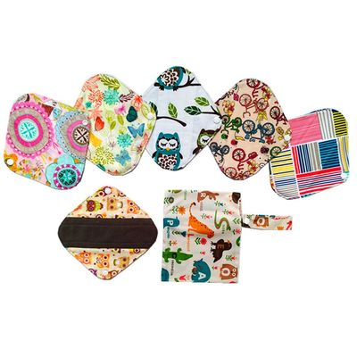6PCS Charcoal Bamboo Menstrual Pads Panty Liner (SC6+1)