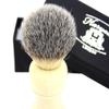 Badger Hair Shaving Brush in Ivory Colour Base for Perfect Shave. view 3