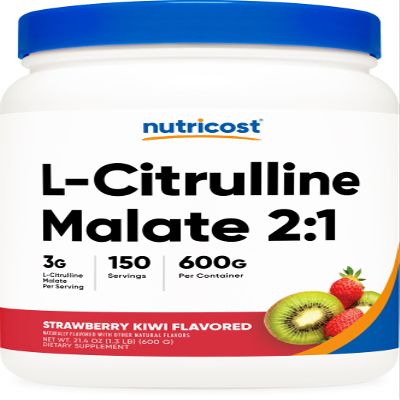 Nutricost L-Citrulline Malate 2:1 (600 Grams) (Strawberry Kiwi)