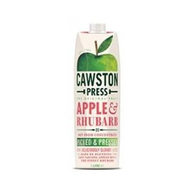 Cawston Apple & Rhubarb Juice Pressed 1 Litre Pack of 12 by Cawston Press