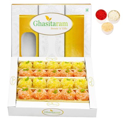 Ghasitaram Gifts Bhaidooj Gifts Sweets - Coconut Delight 400 GMS