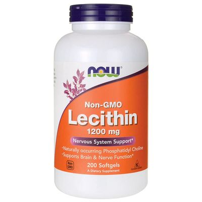 Now Lecithin Non-GMO (1200mg) 200 sgels