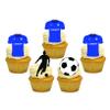 12 x Cardiff City FC Football Mix - Choose from STANDARD or VANILLA-SWEETENED Toppers - Fun Novelty Birthday Party PREMIUM STAND UP Edible Wafer Card Cake Toppers Decorations (Unflavoured) view 1