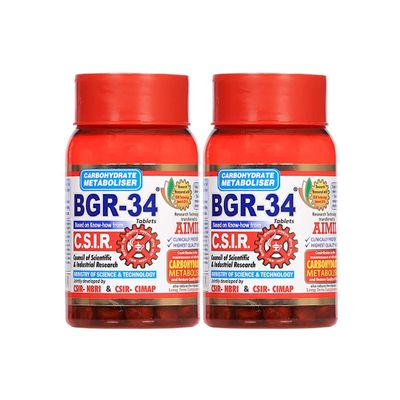 Aimil Carbohydrate Metaboliser BGR-34-100 Tablets (Pack of 2)