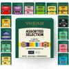 VAHDAM, Assorted Tea Sampler (15 Different Variety in Individually Wrapped Pyramid Tea Bags) Long Leaf Premium Teas I Teas Gift Set I Ideas for Tea Lovers | Gifts for Women & Men view 1