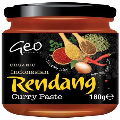 Geo Organics | Indonesian Rendang Curry Paste | 1 x 180g