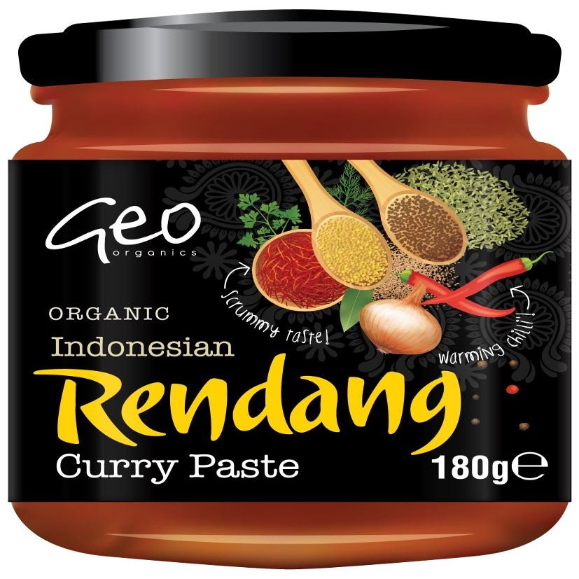 Geo Organics | Indonesian Rendang Curry Paste | 1 x 180g