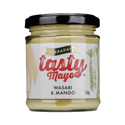 Farraday's Tasty | Deliciously Tasty Wasabi & Mango Mayo - Gift Jar - All Natural Ingredients - Vegetarian, Gluten Free, Keto And Paleo Friendly | 1 x 150g