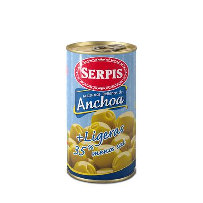 Serpis Stuffed Olives Anchovy Light - 150 gr.