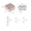 baisheng Mini Travel Simple Contact Lens Case Box Container Holder (Rose gold) view 3