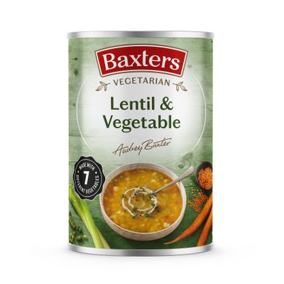 Baxters Vegetarian Lentil and Vegetable Soup, 400 g (Pack of 12)