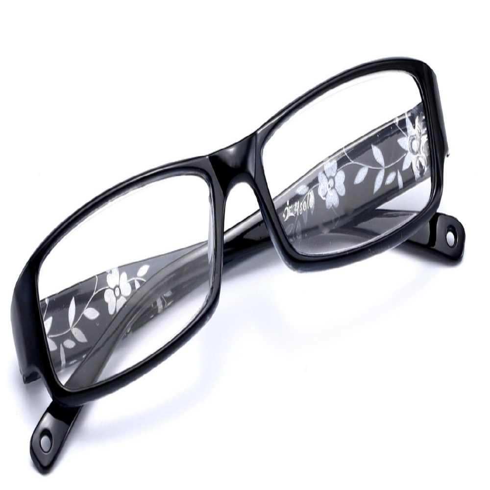 4sold Slim Flowers Reading Glasses +0.50 +0.75 1.00 +1.5 +2.00 +2.5 +3.5 +4.00 brand (Gray, 4.00) (Black, 4.00)