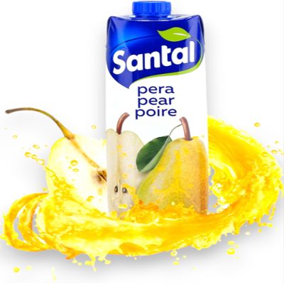 Santal Fruit Drink Pear 1000ml (Pack of 2)