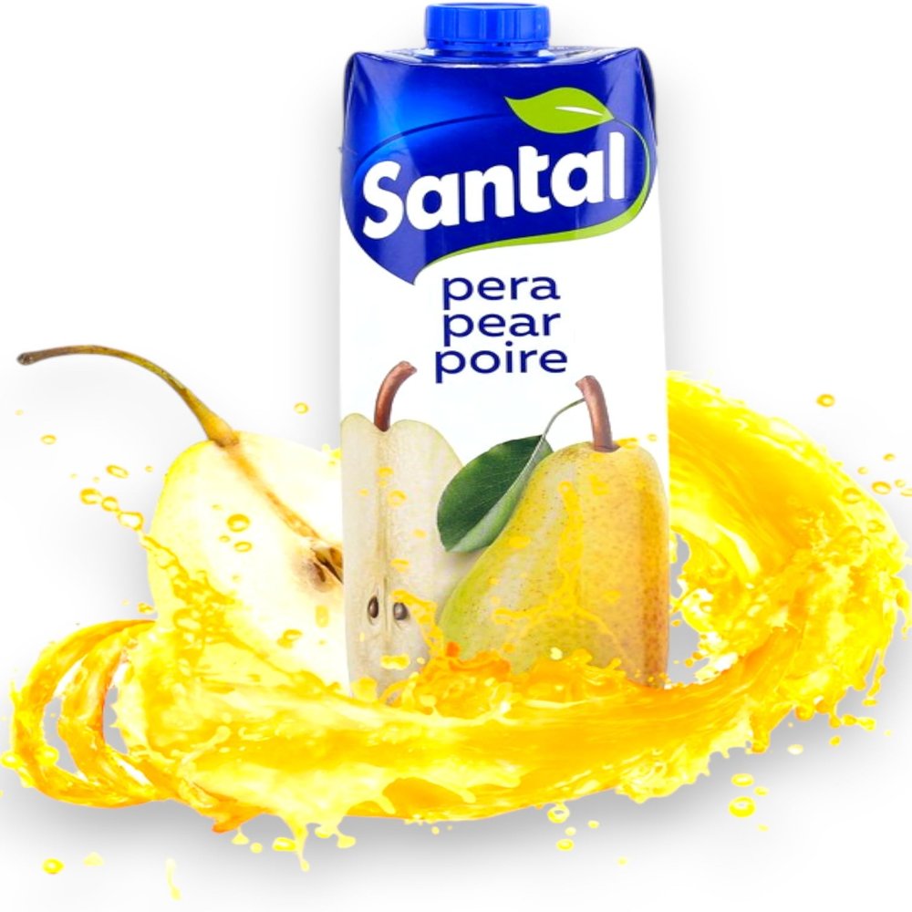 Santal Fruit Drink Pear 1000ml (Pack of 2)