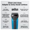 Braun Series 3 310S Wet & Dry Electric Shaver For Men / Rechargeable Electric Razor, Blue view 3