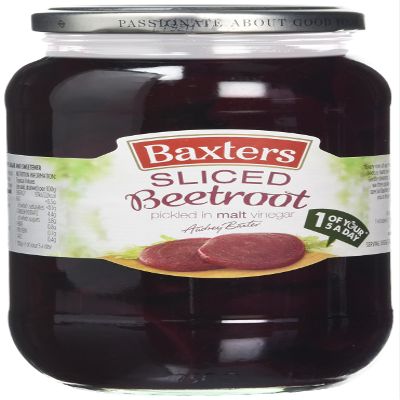 Baxters Sliced Beetroot Pickled in Malt Vinegar 567 g (Pack of 6)