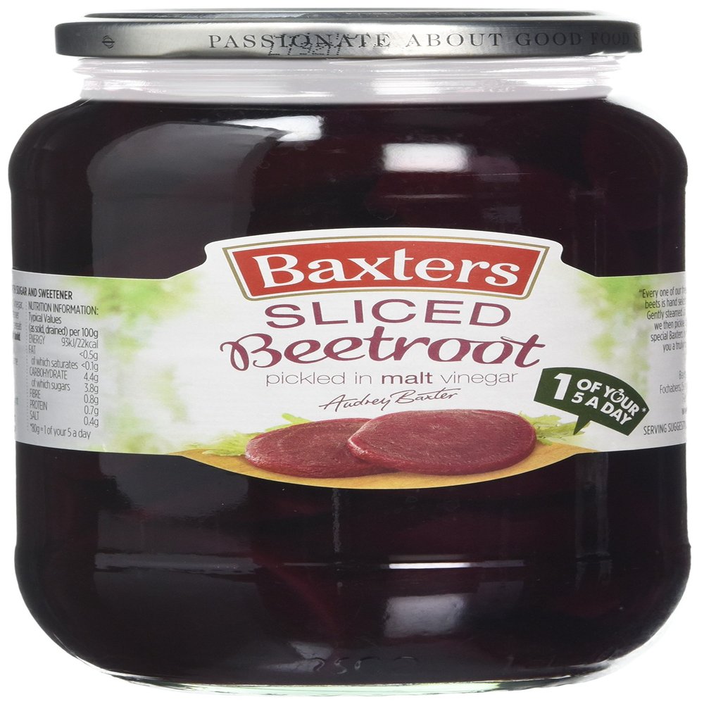 Baxters Sliced Beetroot Pickled in Malt Vinegar 567 g (Pack of 6)