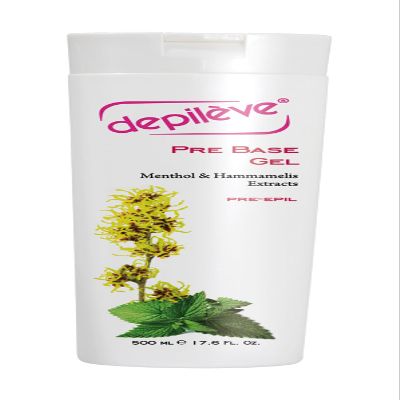 Depileve Pre Base/Vorbereitungs Gel for Hair Removal Waxing, Reduces Pain Sensation, 500 ml