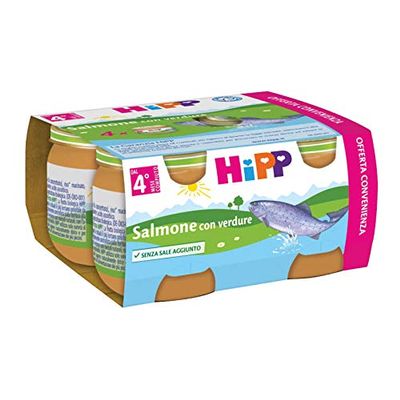 hipp bio omogeneizzato salmone con verdure 2x80 gr 4 mesi + by HIPP ITALIA SRL