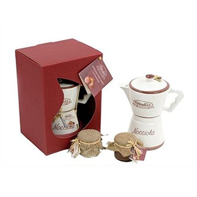 Moka Ceramic with 2 pots of Hazelnut Cream
