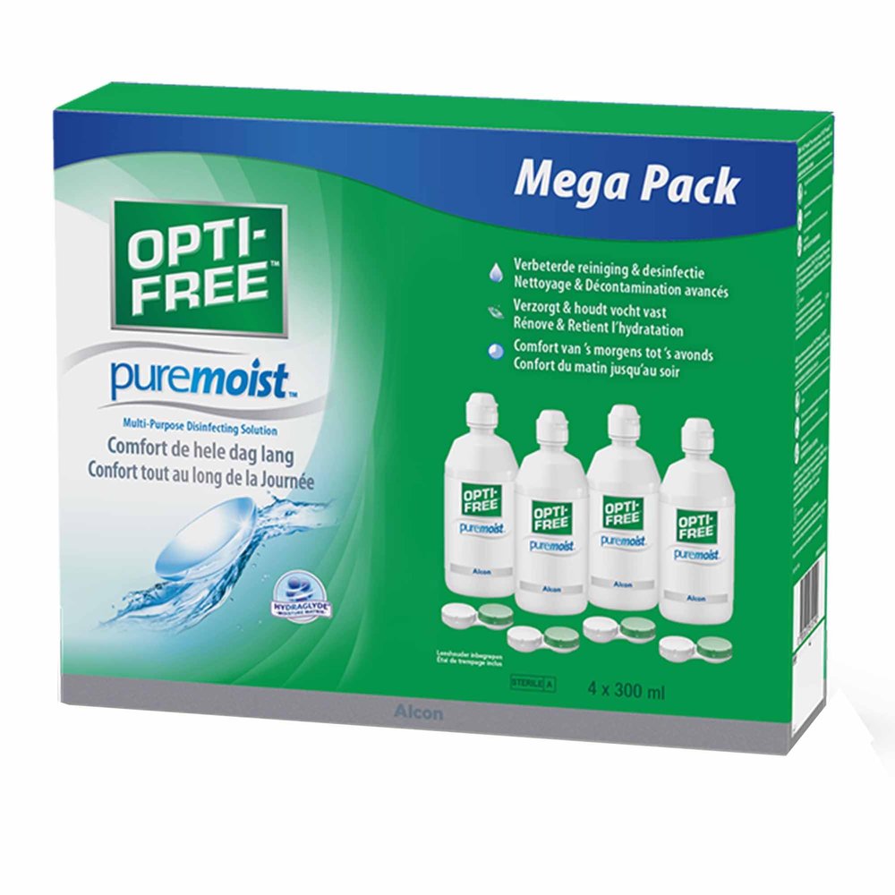 Alcon OptiFree PureMoist Systempack 4 x 300 ml