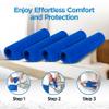 resplabs CPAP Strap Covers - Soft Reusable Fabric Strap Cushions Compatible with Most CPAP Headgear Straps - Designed to Reduce Red Marks and Improve Comfort - 4 Pack view 2