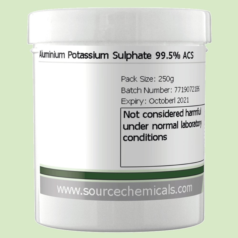 Aluminium Potassium Sulphate 250g Including Delivery