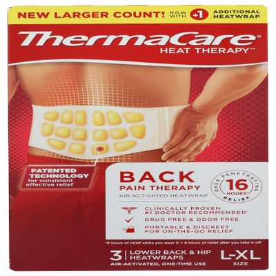 HeatWraps - Lower Back & Hip L-XL 2 wraps by ThermaCare