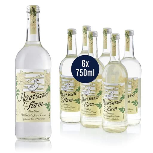 Heartsease Farm Sparkling Elderflower Presse 750ml (Pack of 6)